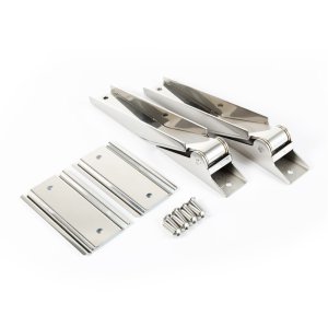 Jeep Wrangler Tailgate Hinges - Rugged Ridge - Stainless Steel - Stainless Steel - `97-`06